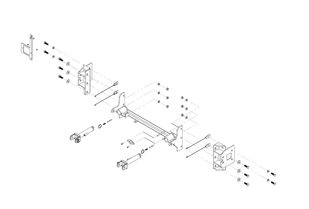 521461-5 – ROADMASTER Vehicle Baseplate, Removable Tabs Without Safety Cables With Brackets/ Base Plates/ Quick Disco...